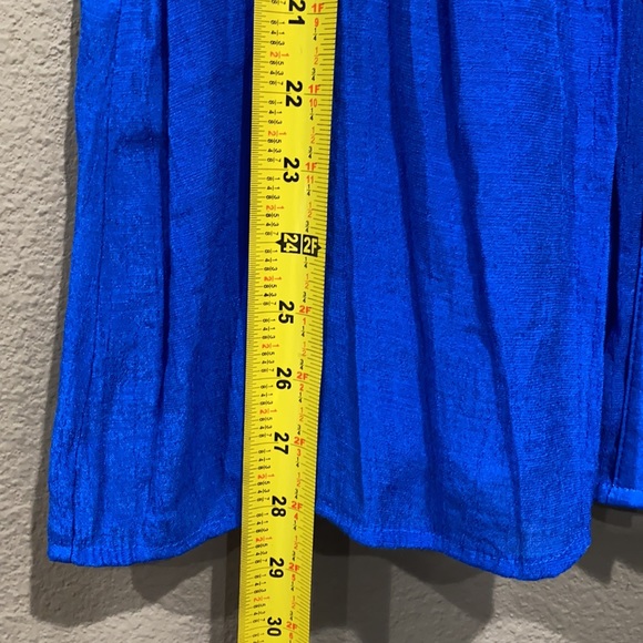 FEVER Blue sleeveless womens Tank blouse top button up with cami size small - Picture 6 of 7